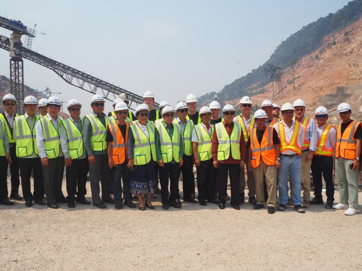 Nam Theun 1 Power Company Celebration For RCC Placing by Conveyor Belt April 10, 2019