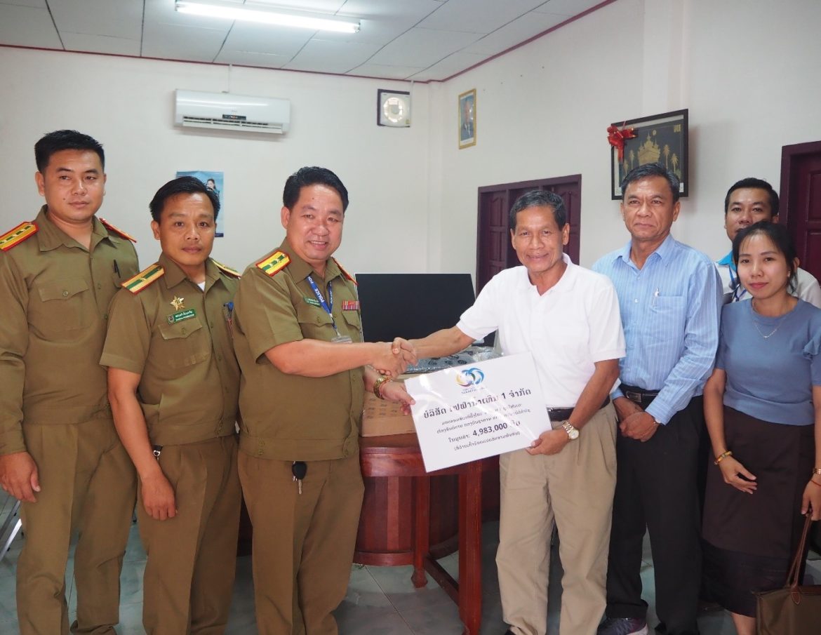 NT1PC Donated a Desktop Computer to the Police Division for Management of Aliens, Public Security of Bolikhamxay Province
