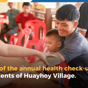 Results of the annual health check-up for residents of Huayhoy Resettlement Village